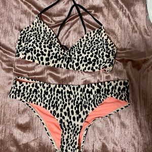 leopard print bikini